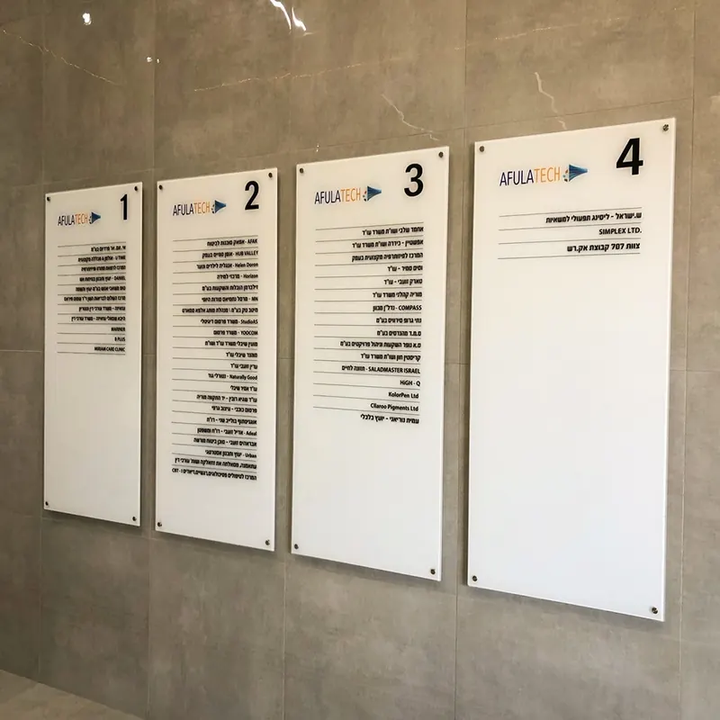עבודת שילוט מתוך מבחר הפרויקטים של אדם שלטים — תמונה 9