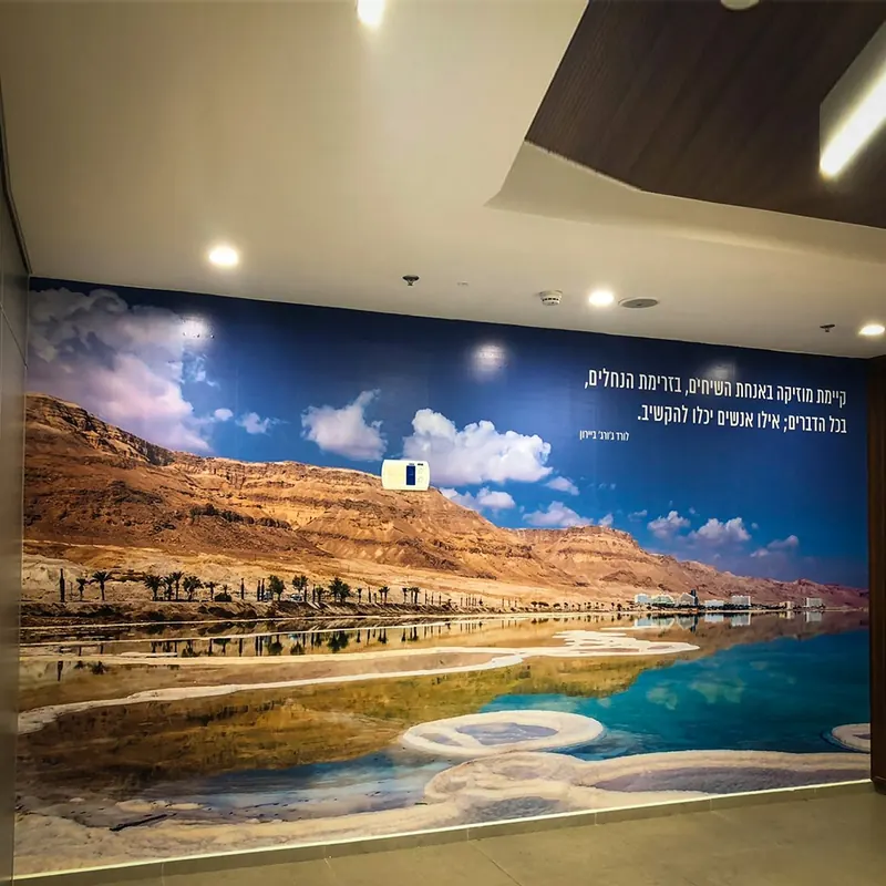 גרפיקת קיר בדפוס רחב פורמט — הפקת קיר של אדם שלטים — תמונה 3